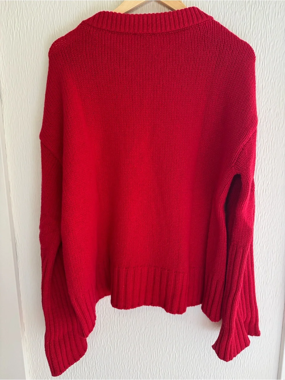 G Label by goop Red Wool Sweater - Picture 4 of 7